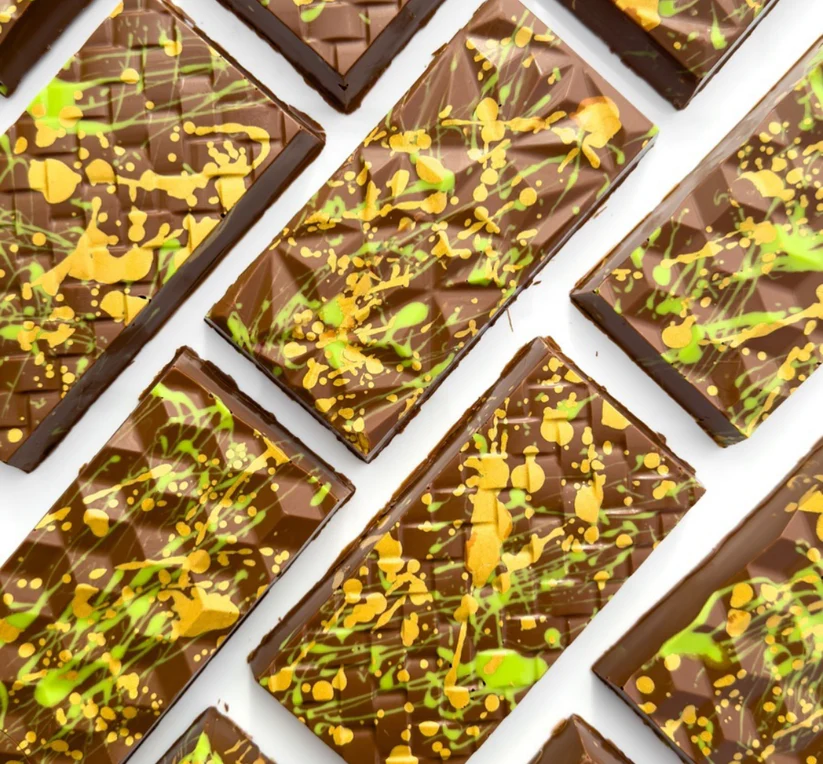 Dubai Chocolate Bar 200g - Belgian Milk Chocolate - Pistachio - Kunafa - Tahini - Image 6